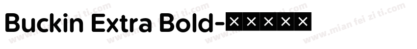Buckin Extra Bold字体转换